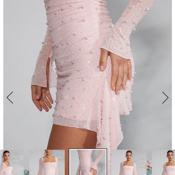 Oh Polly embellished pink dress - Picture 3 of 3